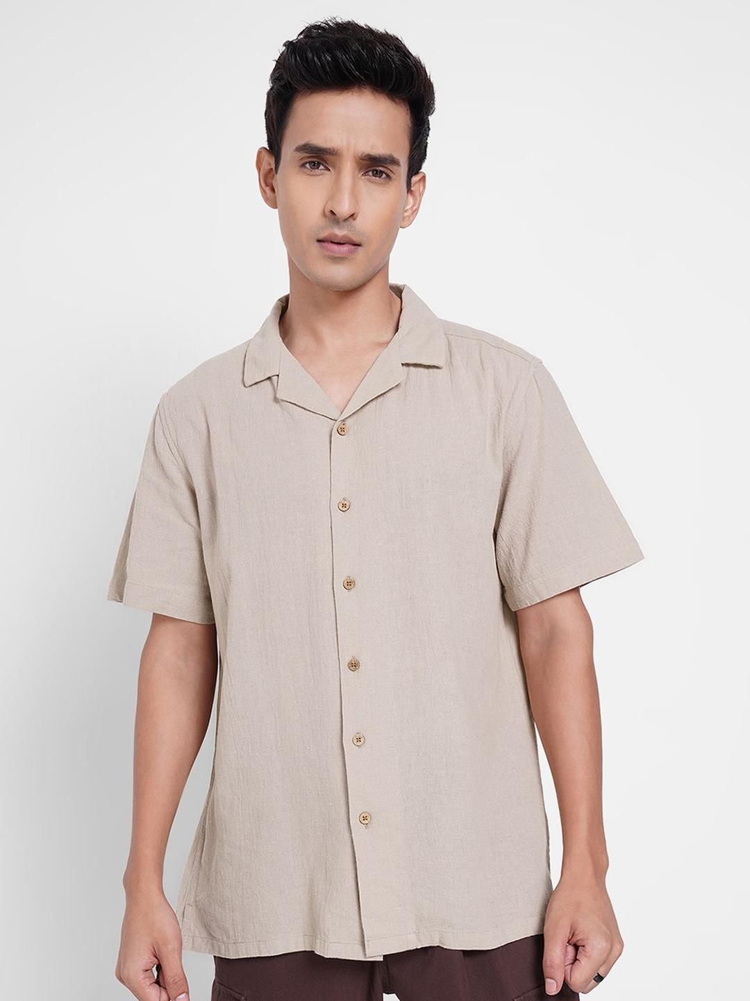 7 Alt by Pantaloons Spread Collar Relaxed Fit Casual Shirt