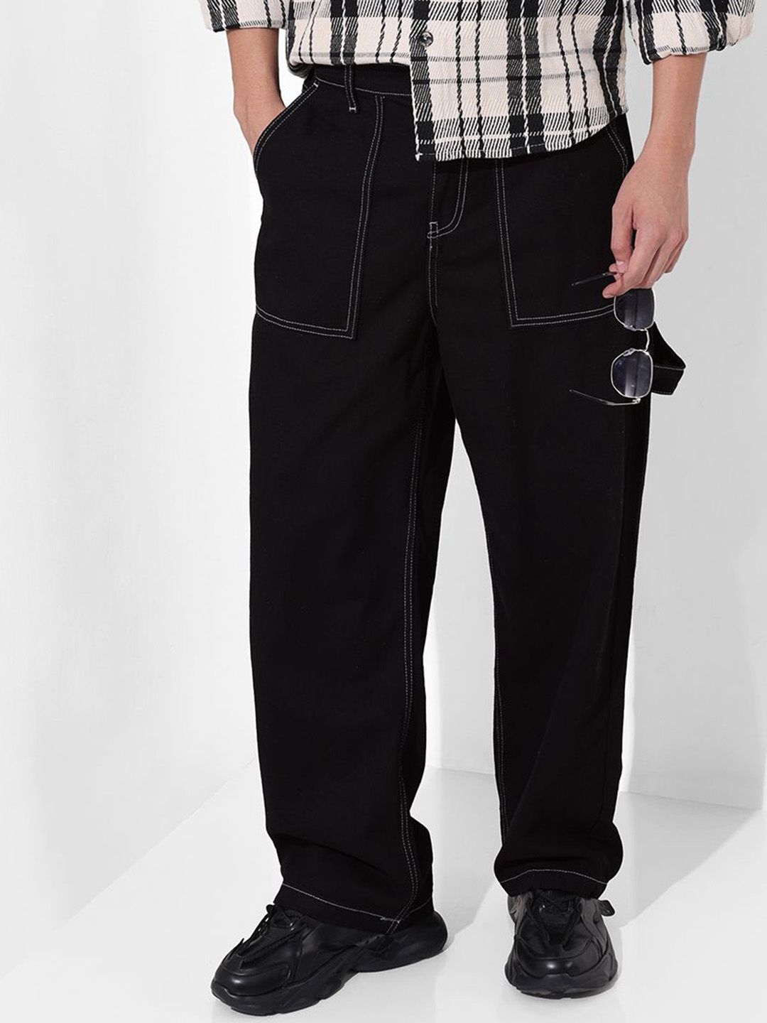 The Indian Garage Co Men Relaxed Fit Mid-Rise Cotton Jeans