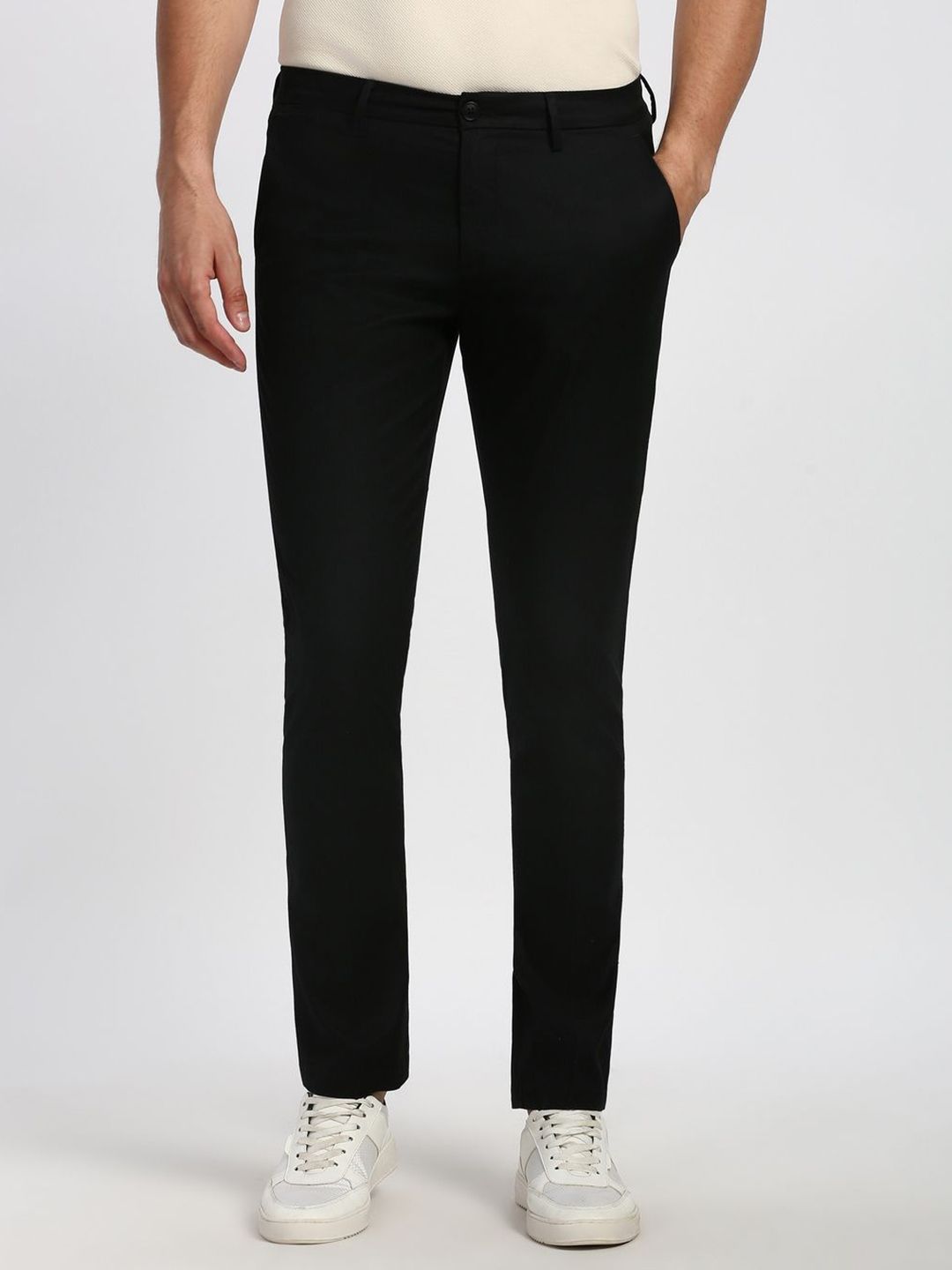Peter England Elite Men Slim Fit Formal Trousers