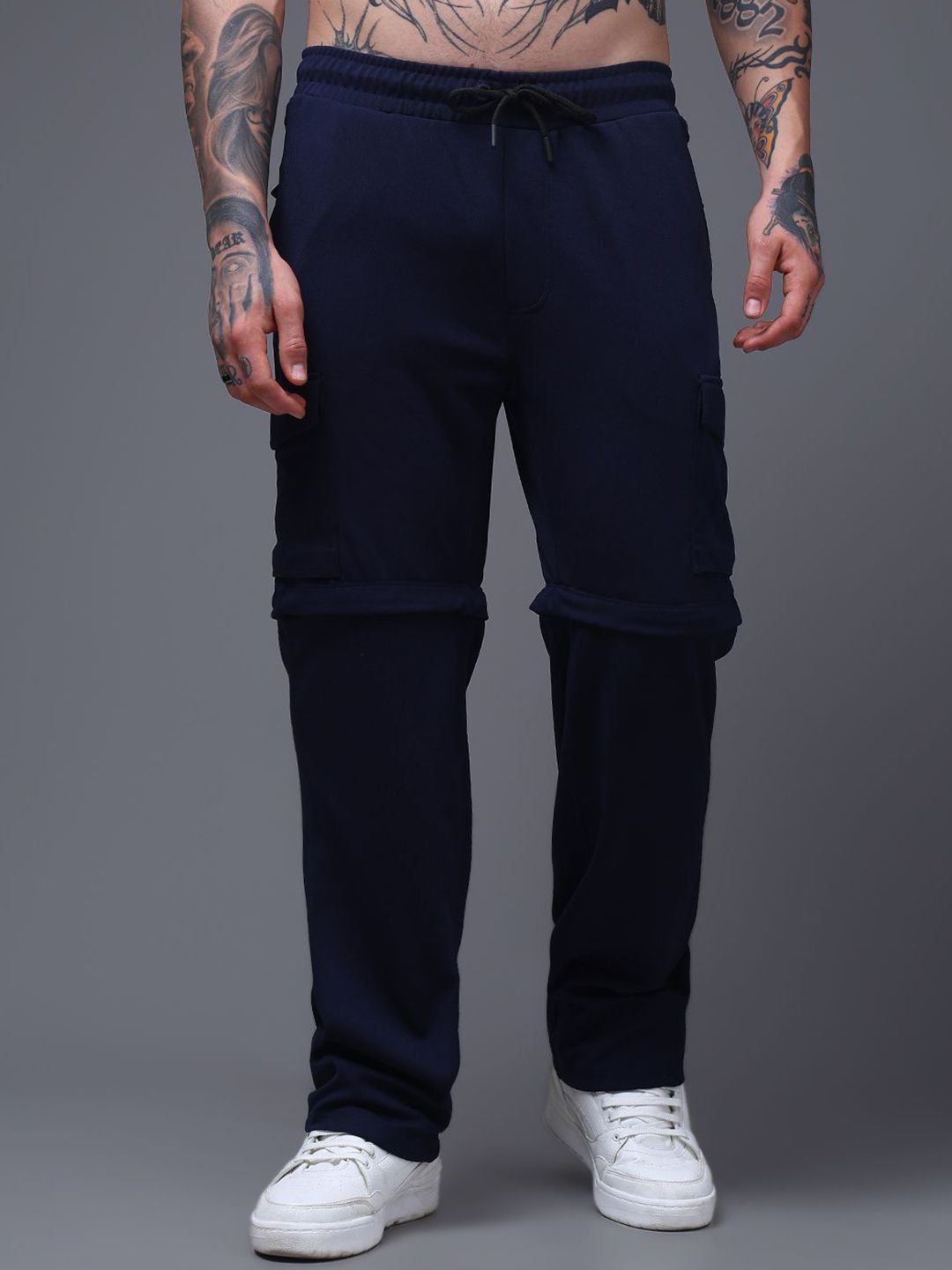 MADSTO Men Straight Fit Detachable Trackpants