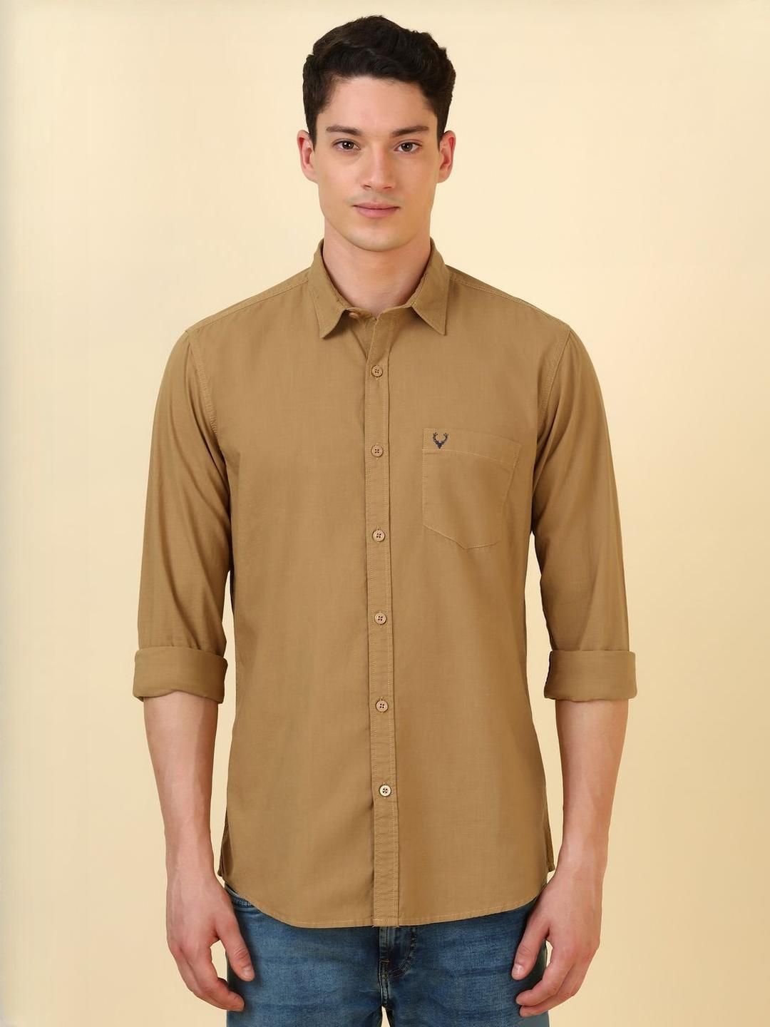 Allen Solly Spread Collar Pure Cotton Casual Shirt