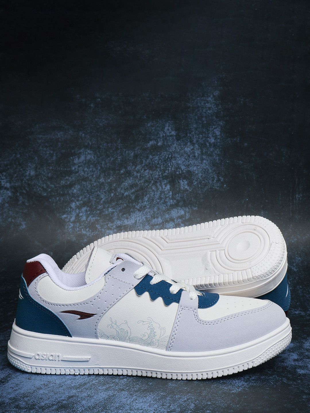 KEI⭐︎ Buy ASIAN Men Colourblocked Round Toe Sneakers - Casual Shoes for
