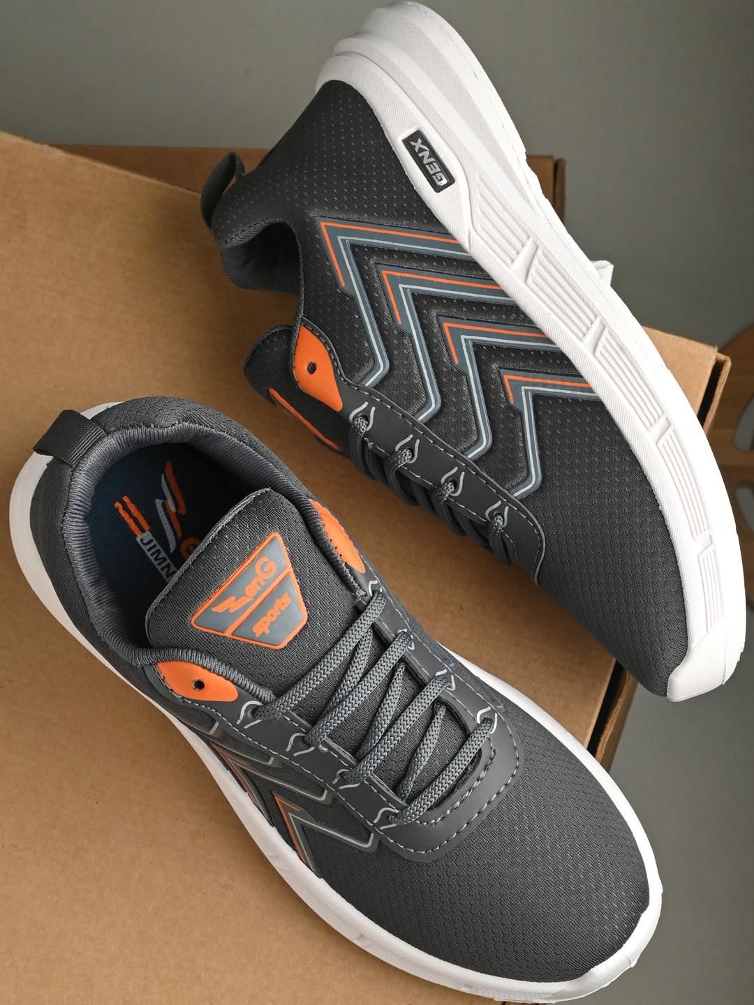ZENG Men Grey Sports Shoes