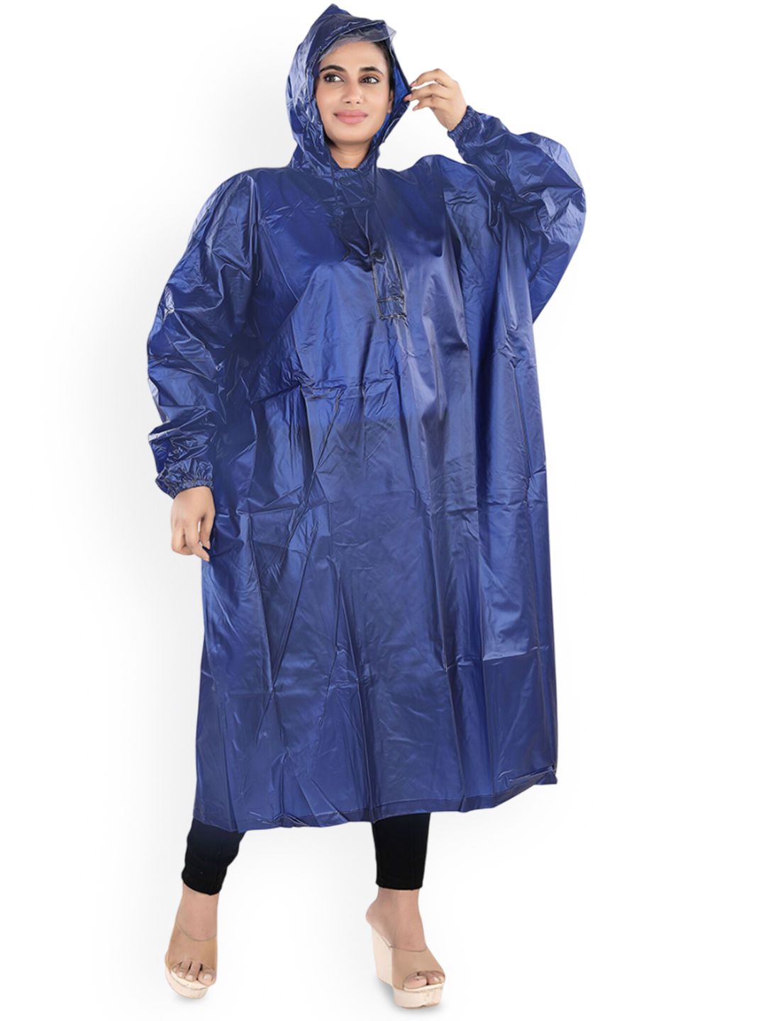 CLUB SEVENTY TWO Hooded Longline Rain Jacket