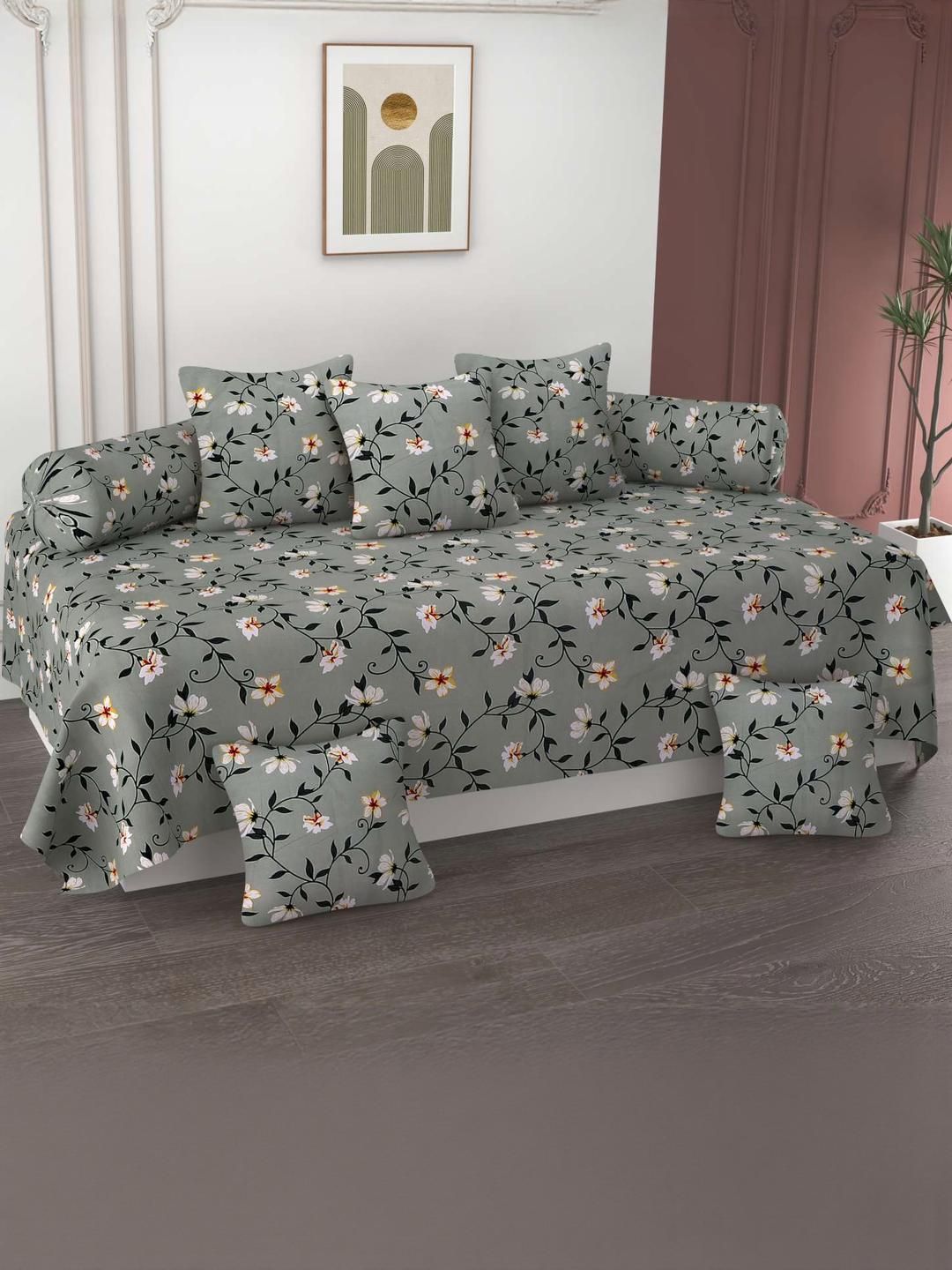 HIYANSHI HOME FURNISHING Home Furnishing Cotton 8-Piece Diwan Set