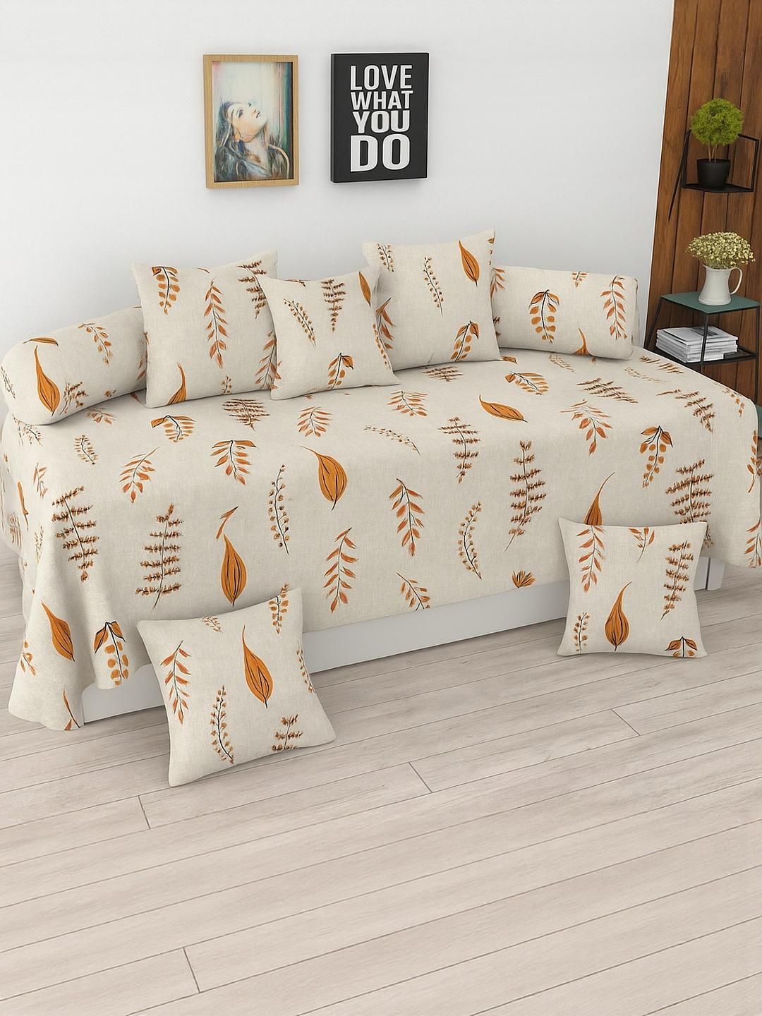 Hiyanshi Home Furnishing Cotton 8-Piece Diwan Set