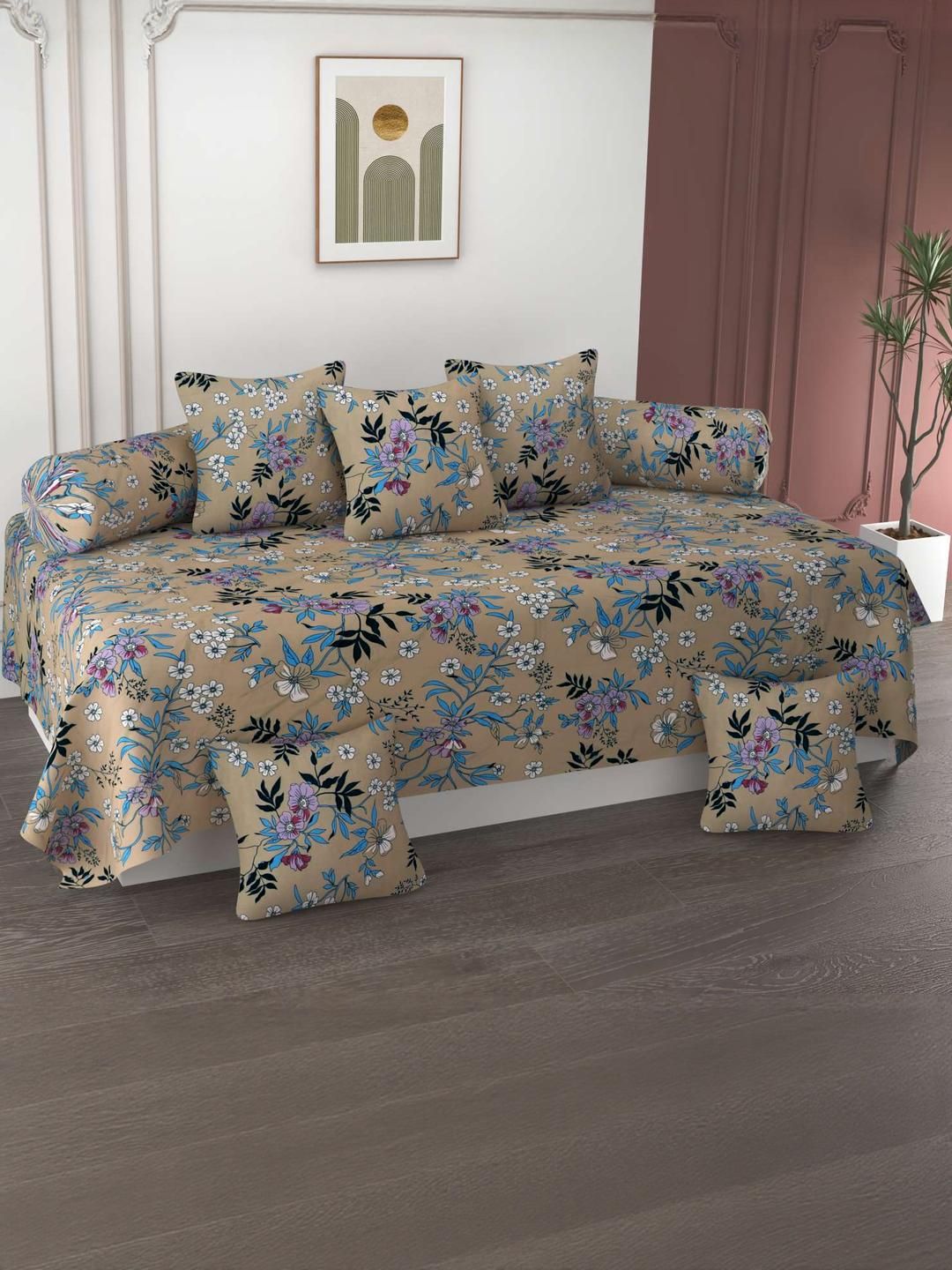 HIYANSHI HOME FURNISHING Cotton Pack of 8 Diwan Set