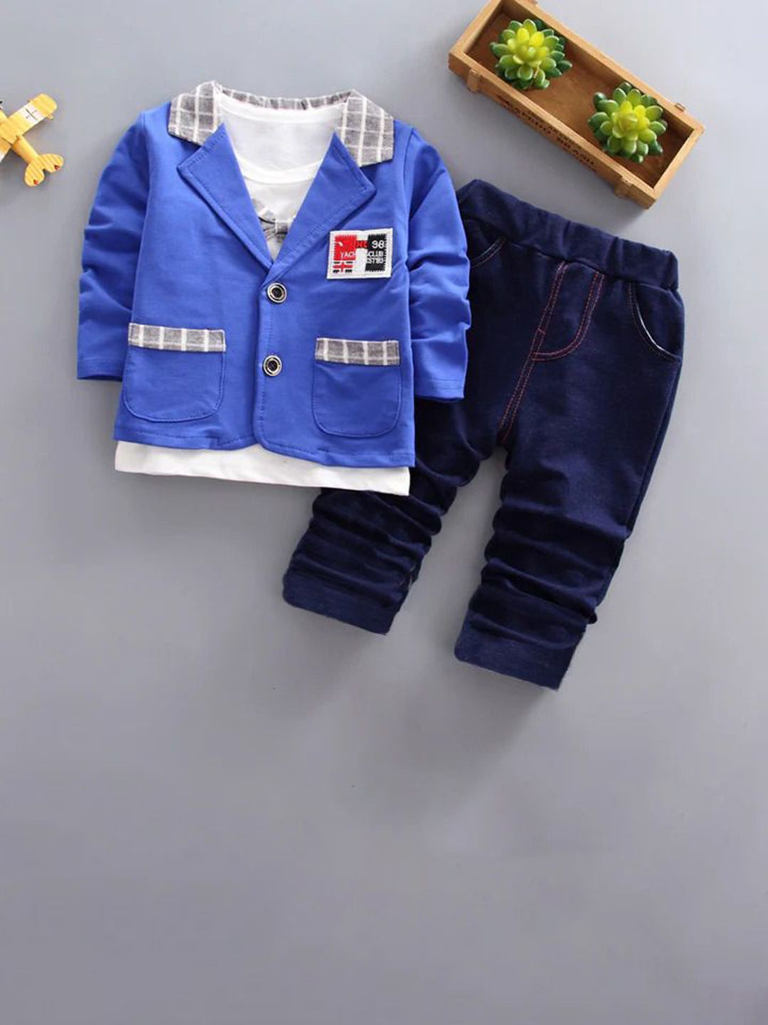 BAESD Kids Printed 3-Piece Suits
