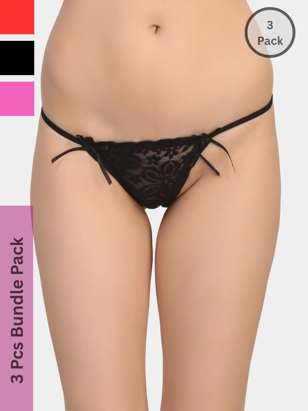 ZERJAMA Women Red Briefs