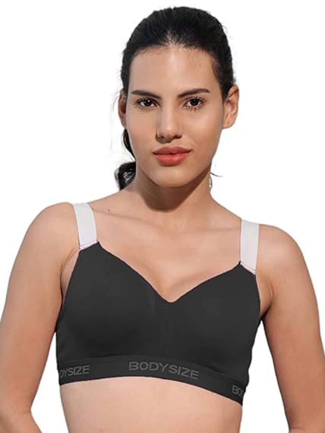 BODYSIZE Women Sports High Support Padded Yoga Bra