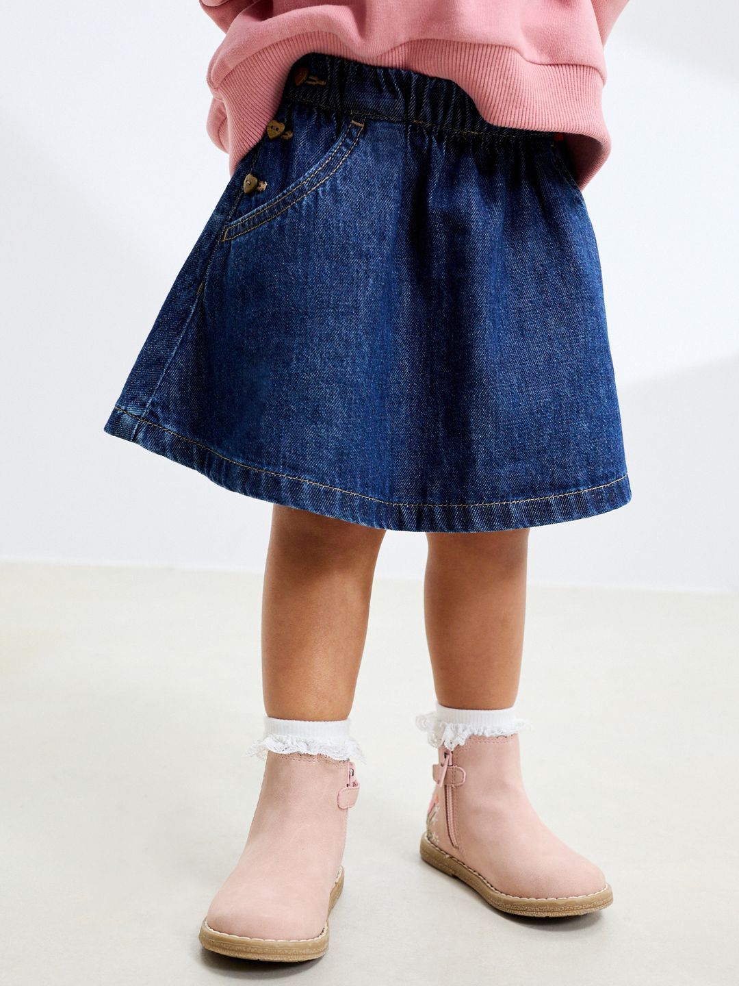 NEXT Pure Cotton Denim Skirt