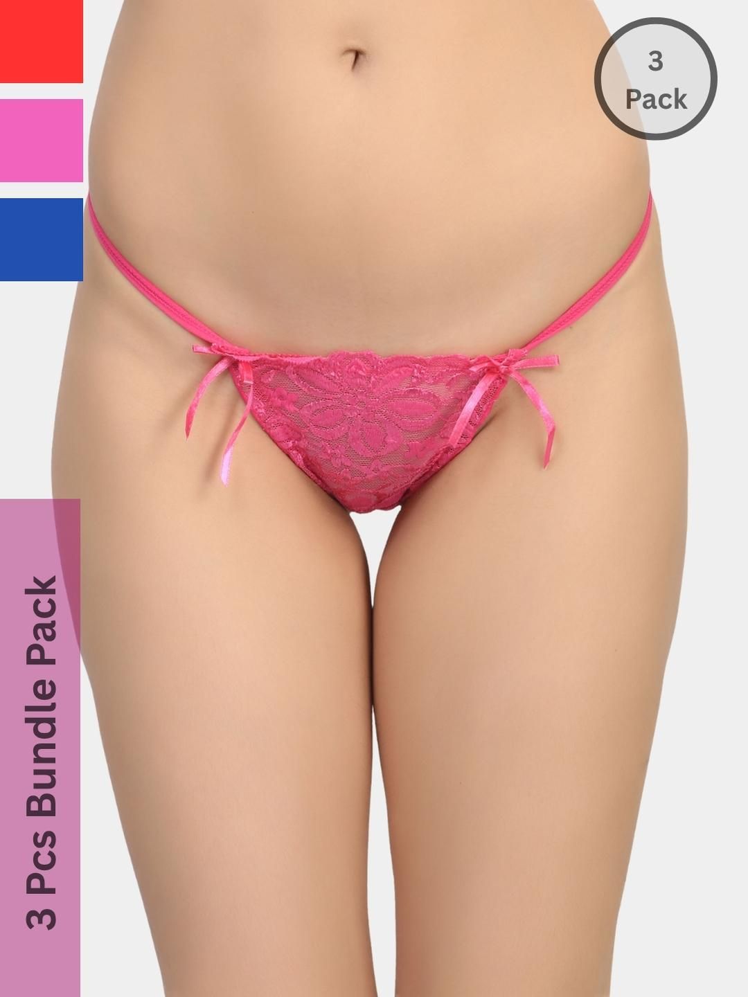 ZERJAMA Women Red Briefs