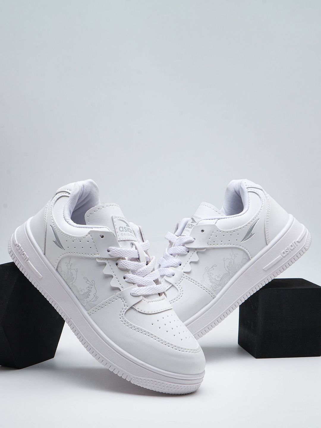 Buy ASIAN Men Colourblocked Round Toe Sneakers - Casual Shoes for