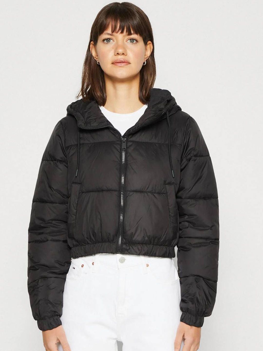 Stylecast X Kotty Lightweight Crop Puffer Jacket
