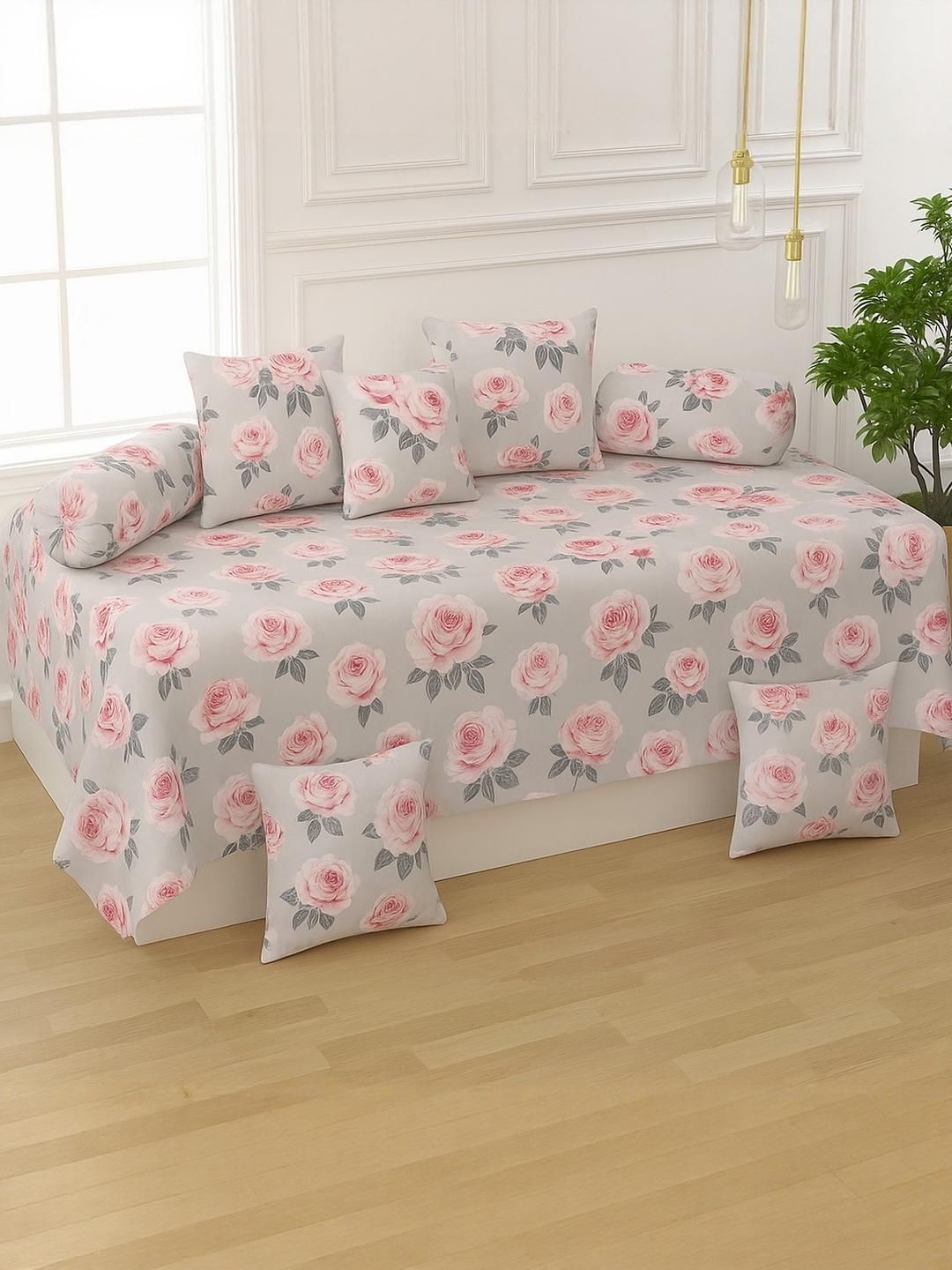 Hiyanshi Home Furnishing Cotton 8-Piece Diwan Set