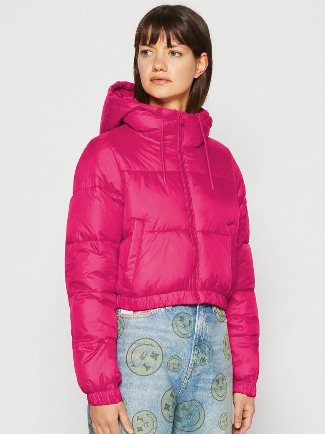 Stylecast X Kotty Women Hooded Solid Lightweight Puffer Jacket