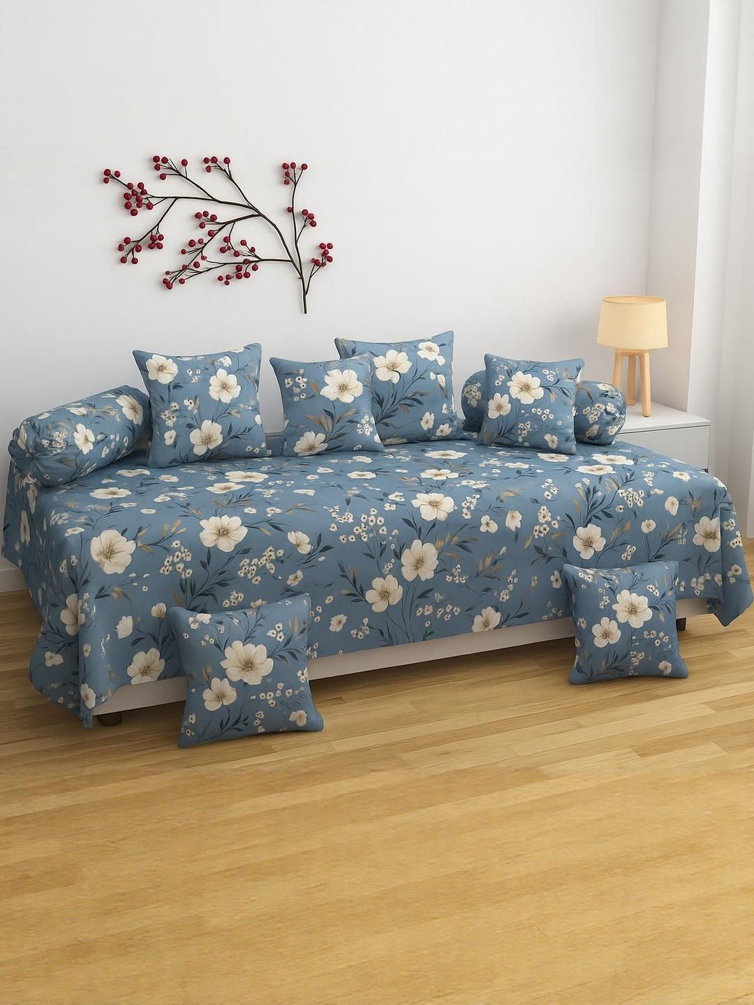 Hiyanshi Home Furnishing Cotton 8-Piece Diwan Set