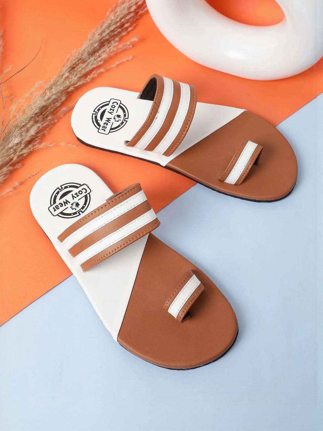 Cozy Wear Men Brown Flip Flops