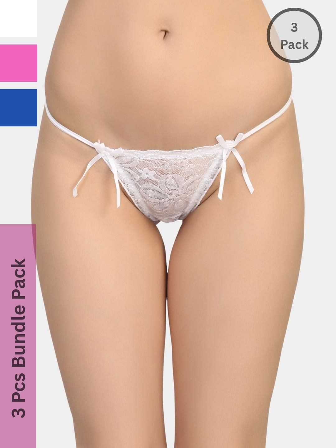 ZERJAMA Women White Briefs
