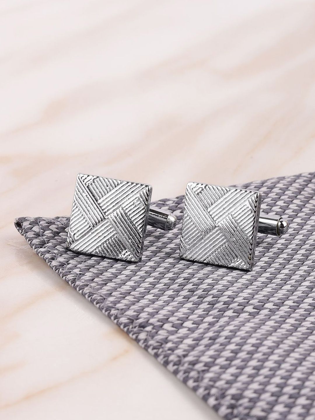 Alvaro Castagnino Silver-Plated Square Cufflink