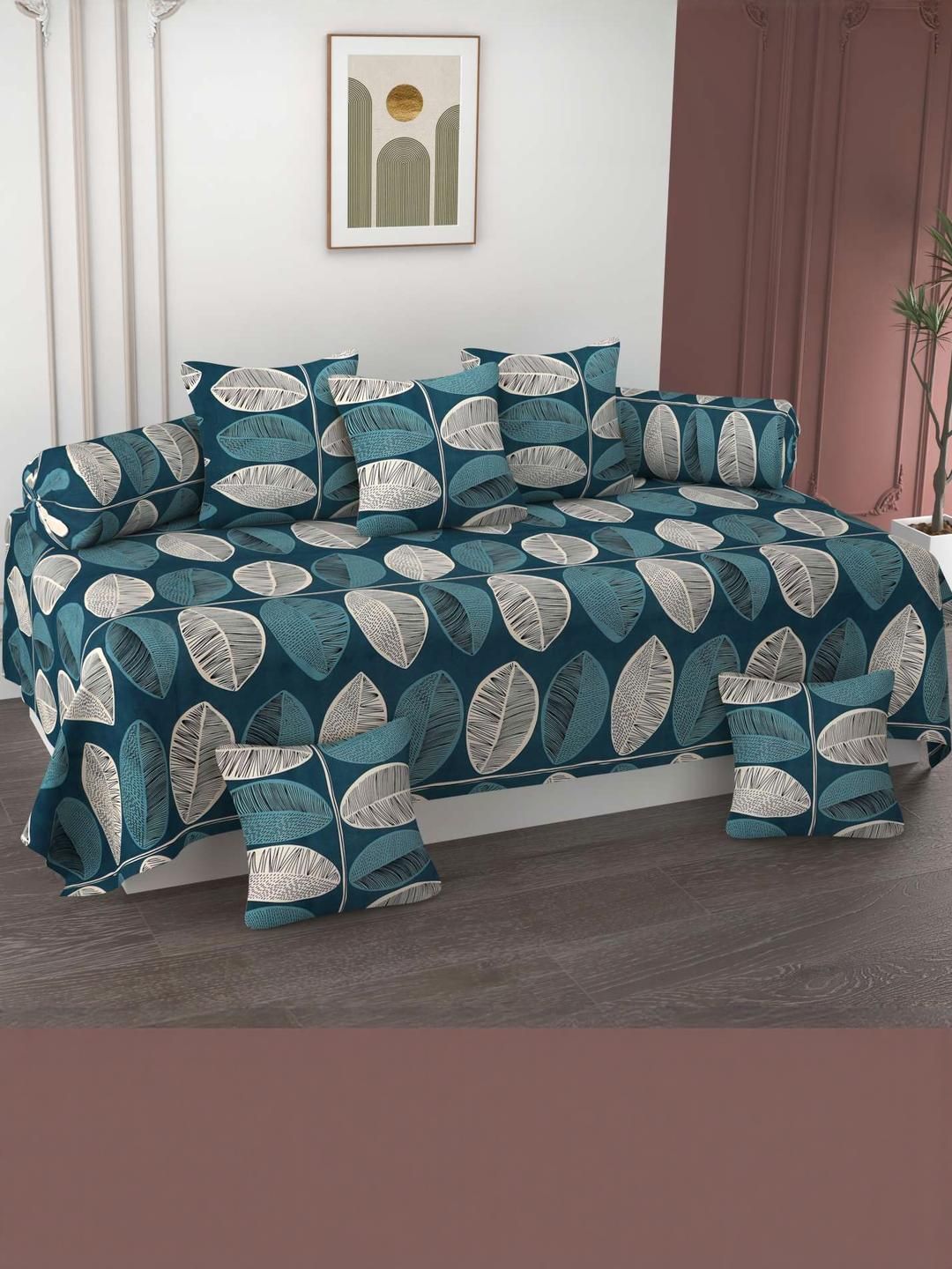 HIYANSHI HOME FURNISHING Cotton 8-Piece Diwan Set