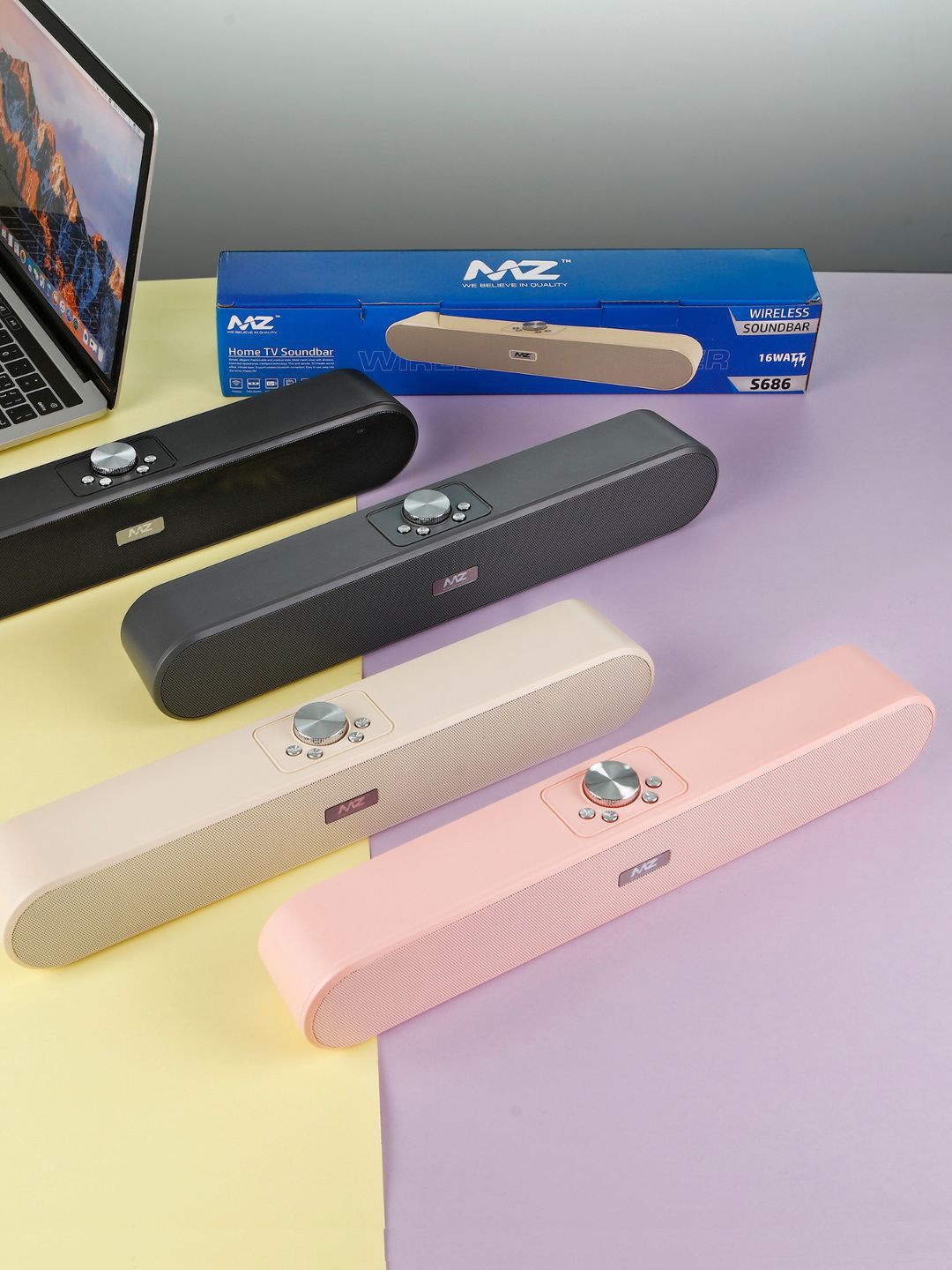 MZ S686 Dynamic Thunder Sound & High Bass 16W Power & 1800mAh Battery 
Speaker