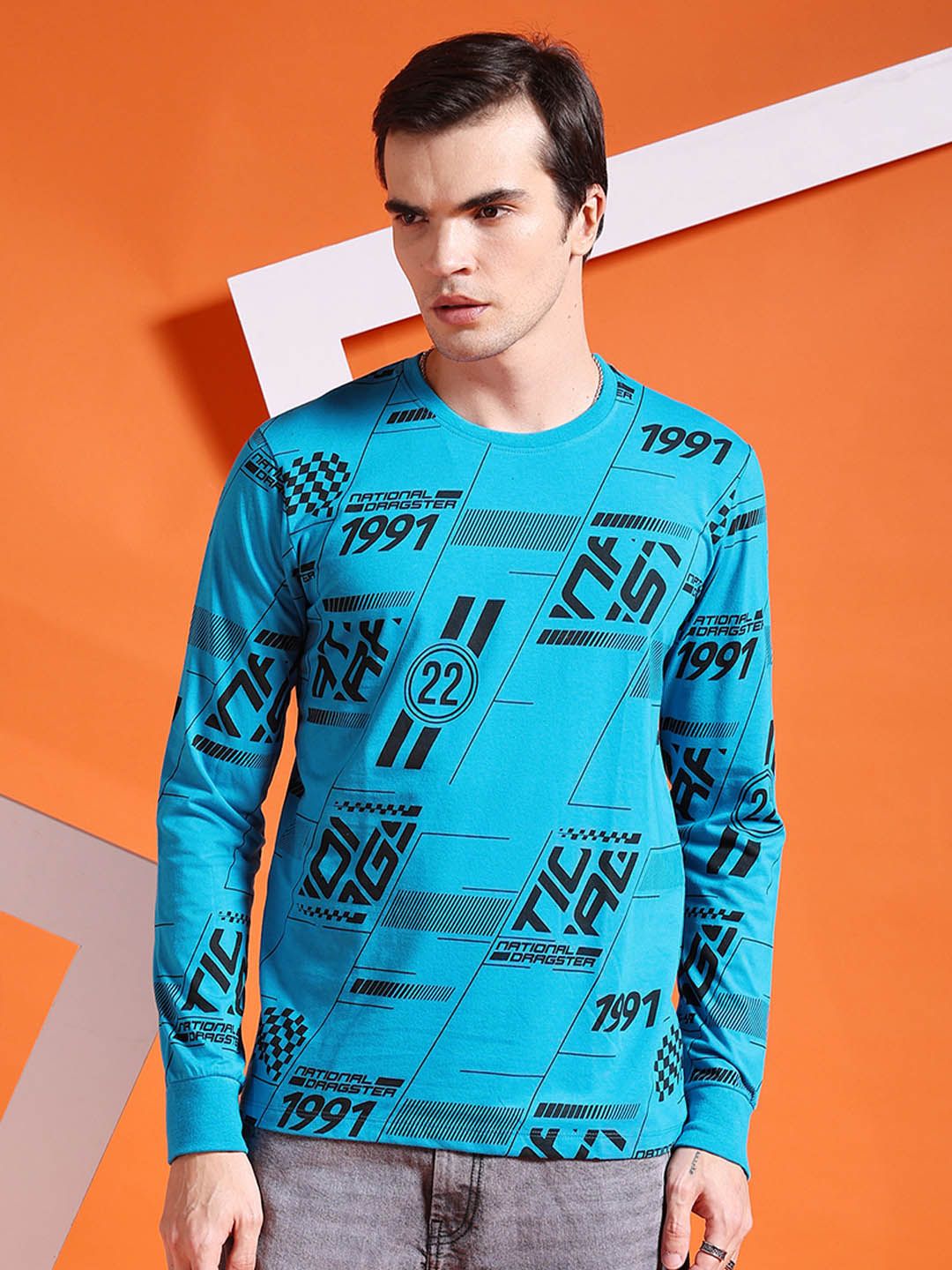 Buy The Indian Garage Co Men Pack Of 2 Printed Long Sleeves T