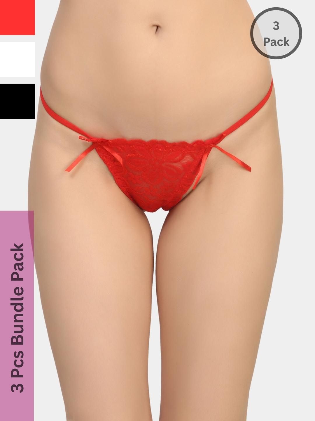 ZERJAMA Women Red Briefs
