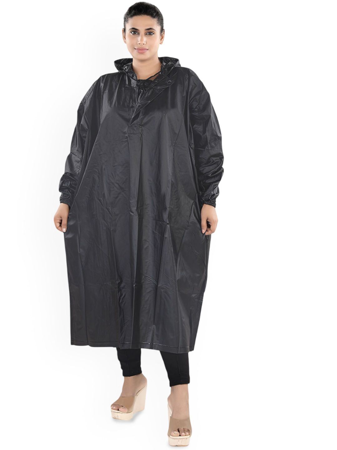 CLUB SEVENTY TWO Women Solid Hooded Rain Jacket