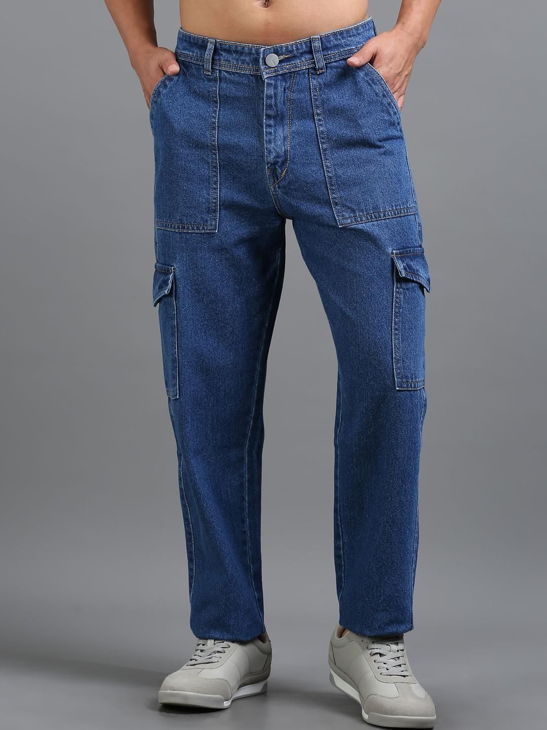 Kolor Fusion Men Cargo Fit Mid-Rise Jeans