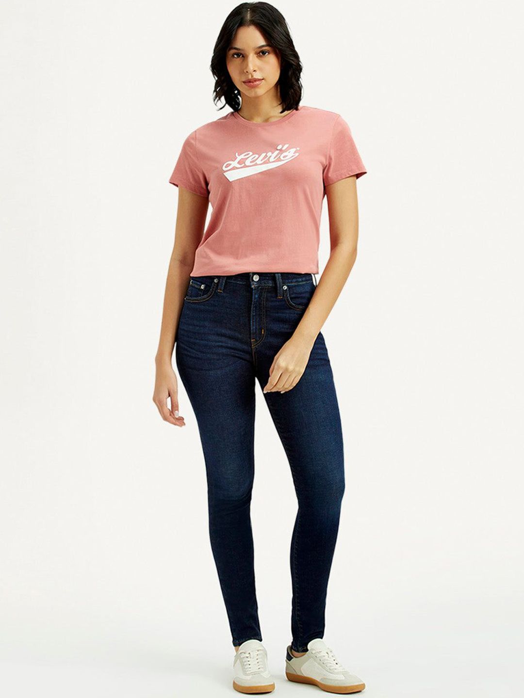 721 Dark Indigo Skinny Fit High Rise Jeans