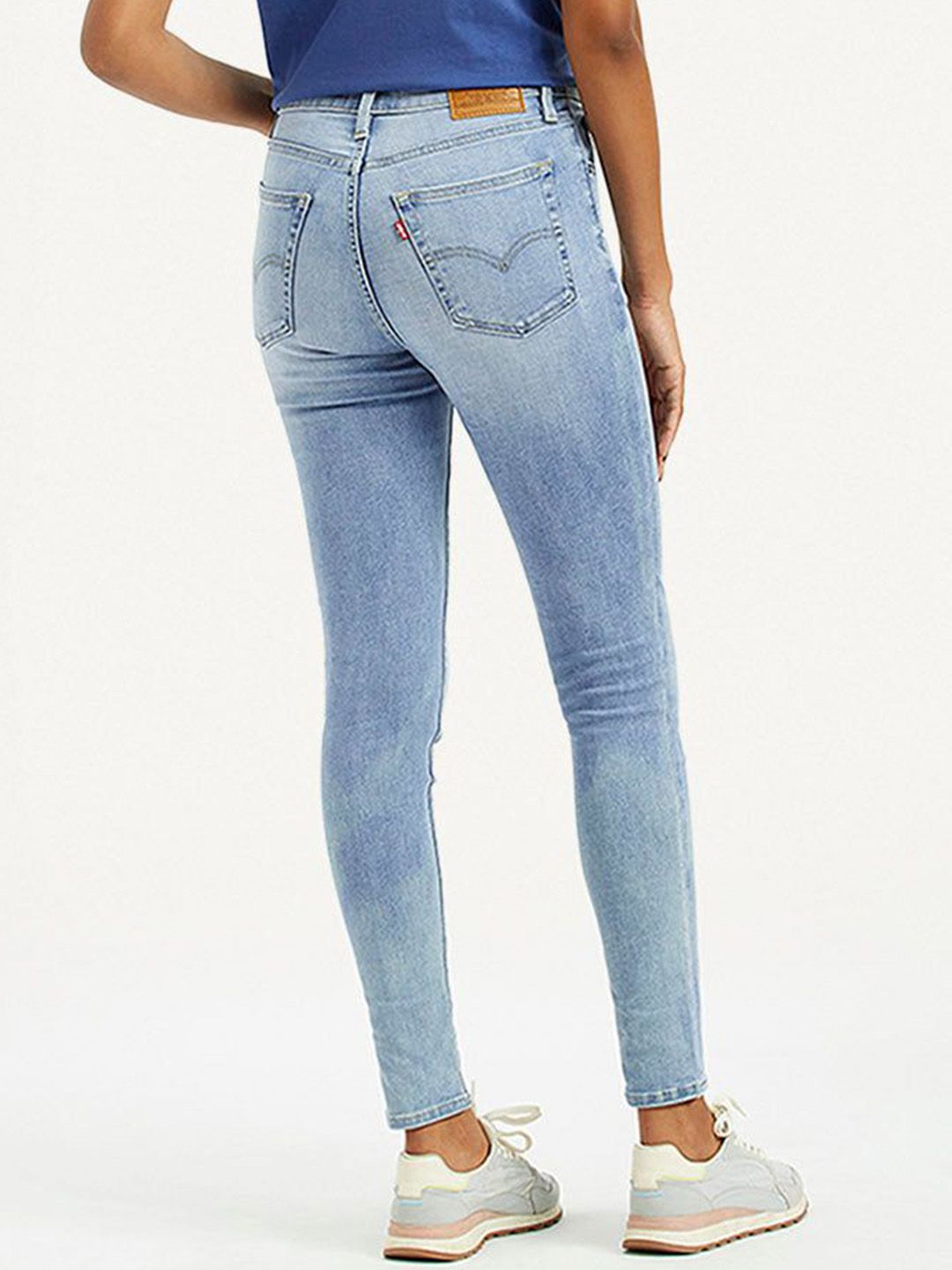 721 Light-Blue Skinny Fit High Rise Jeans