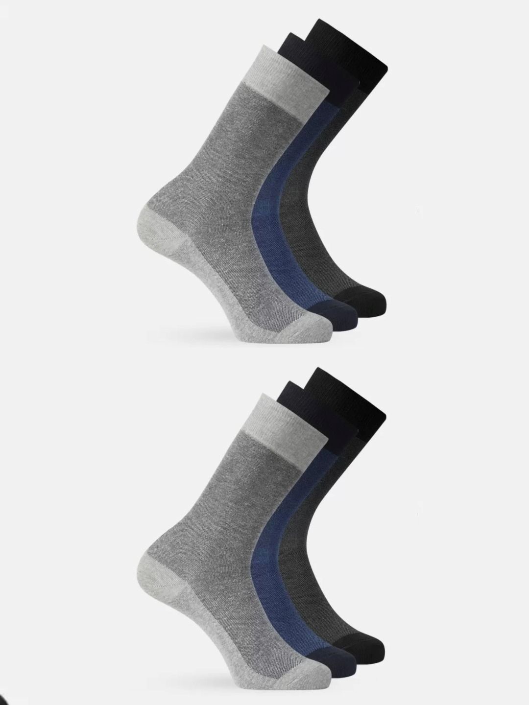 Mast & Harbour Pack Of 6 Patterned Calf Length Socks