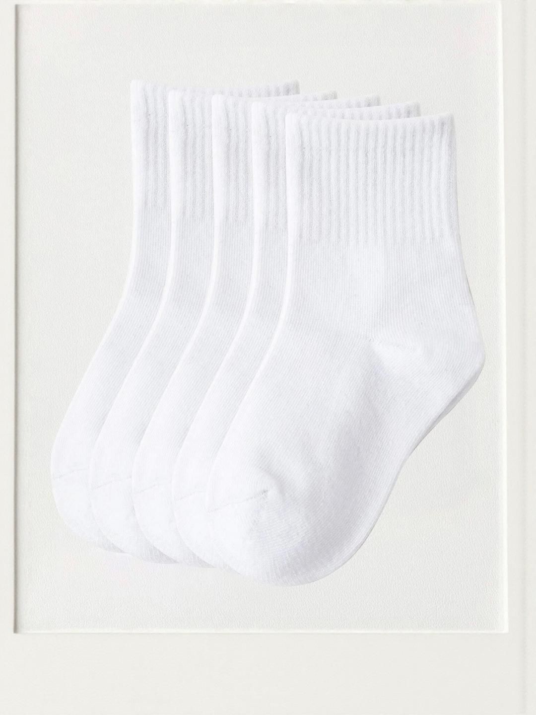 Kolor Fusion Kids Pack Of 5 Solid Ankle Length Socks