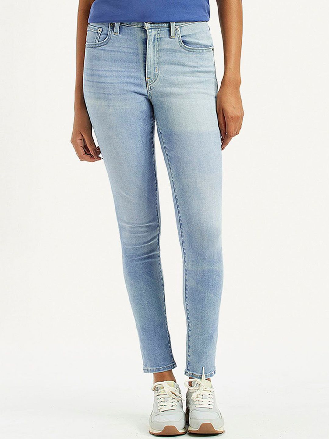 721 Light-Blue Skinny Fit High Rise Jeans