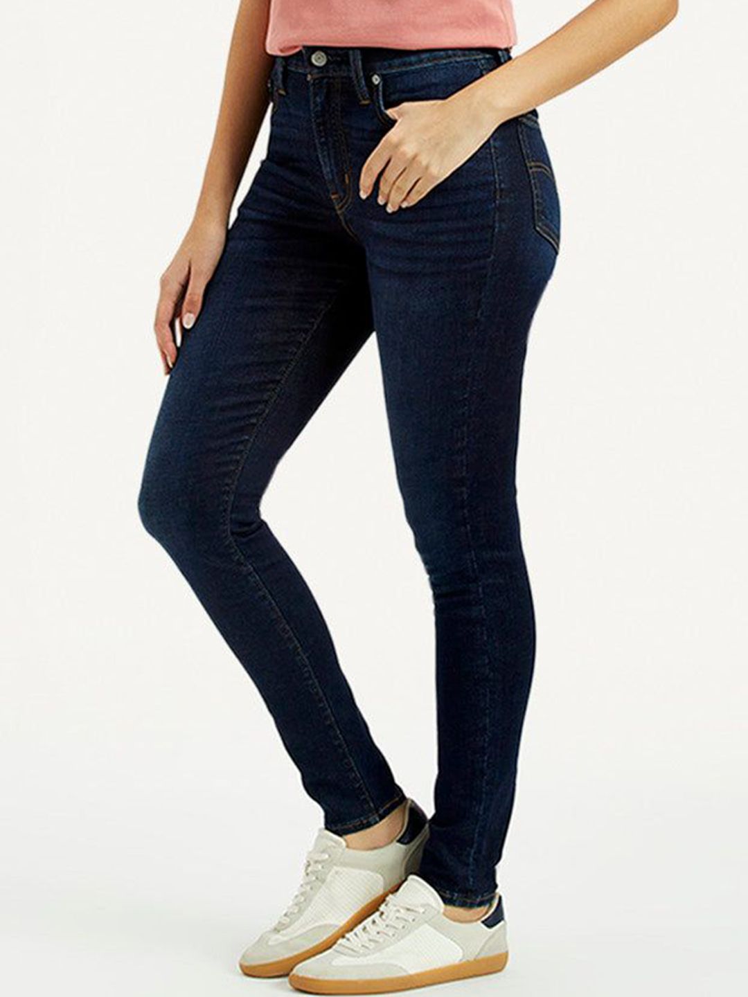 721 Dark Indigo Skinny Fit High Rise Jeans