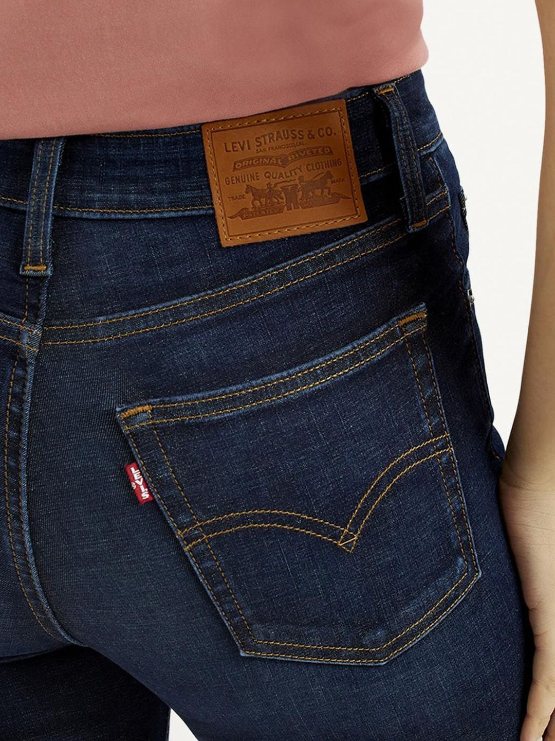 721 Dark Indigo Skinny Fit High Rise Jeans