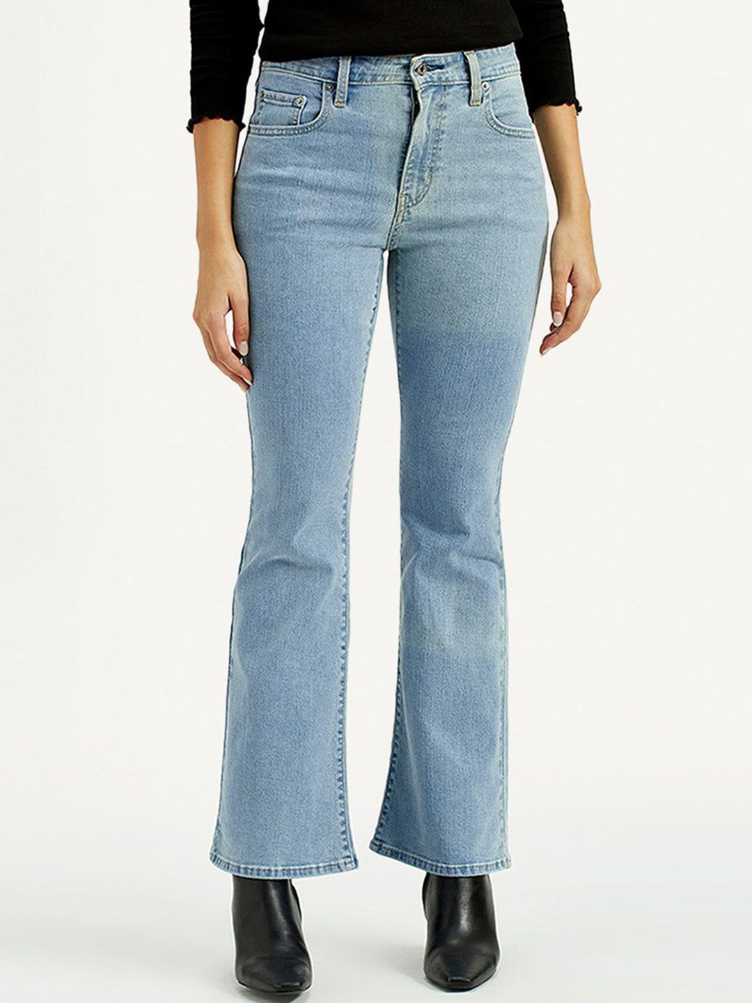 Levis Women Flared High-Rise Stretchable Jeans