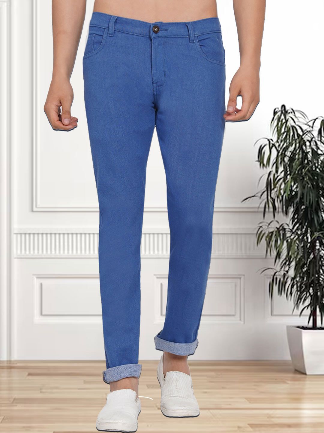 Dais Men Slim Fit Mid-Rise Stretchable Jeans