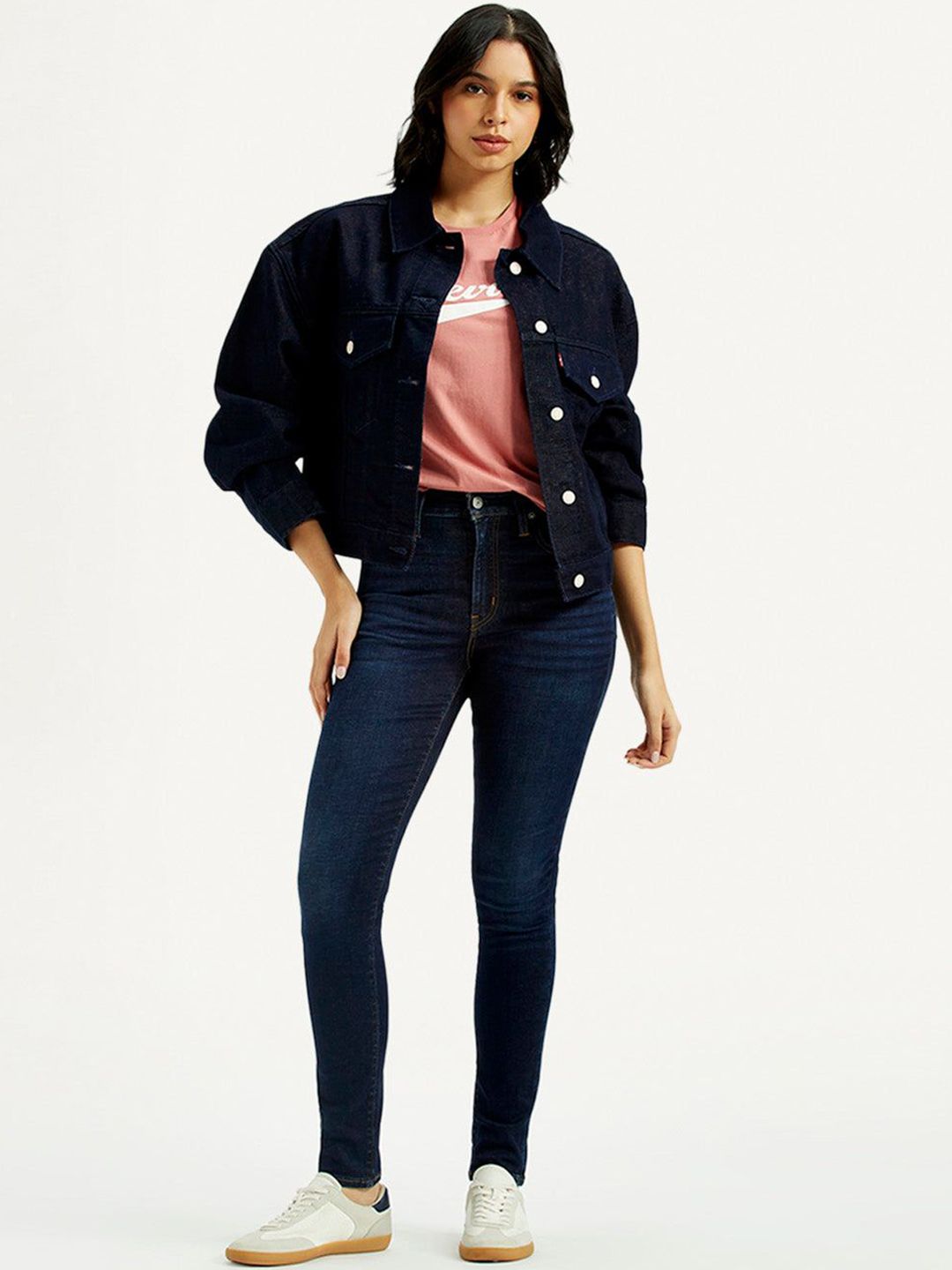 721 Dark Indigo Skinny Fit High Rise Jeans