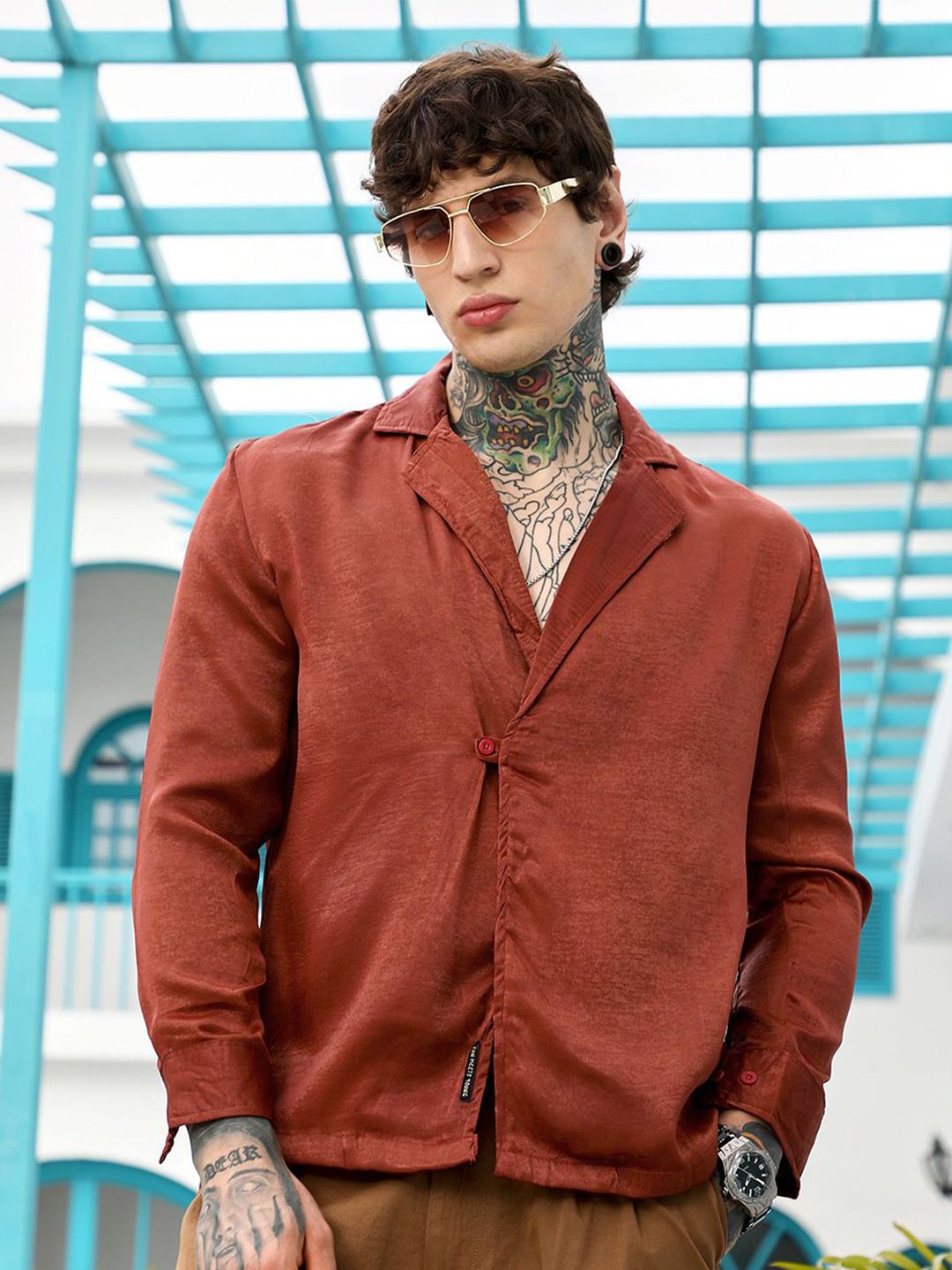 CAHOOT Comfort Spread Collar Long Sleeves Regular Fit Shirt