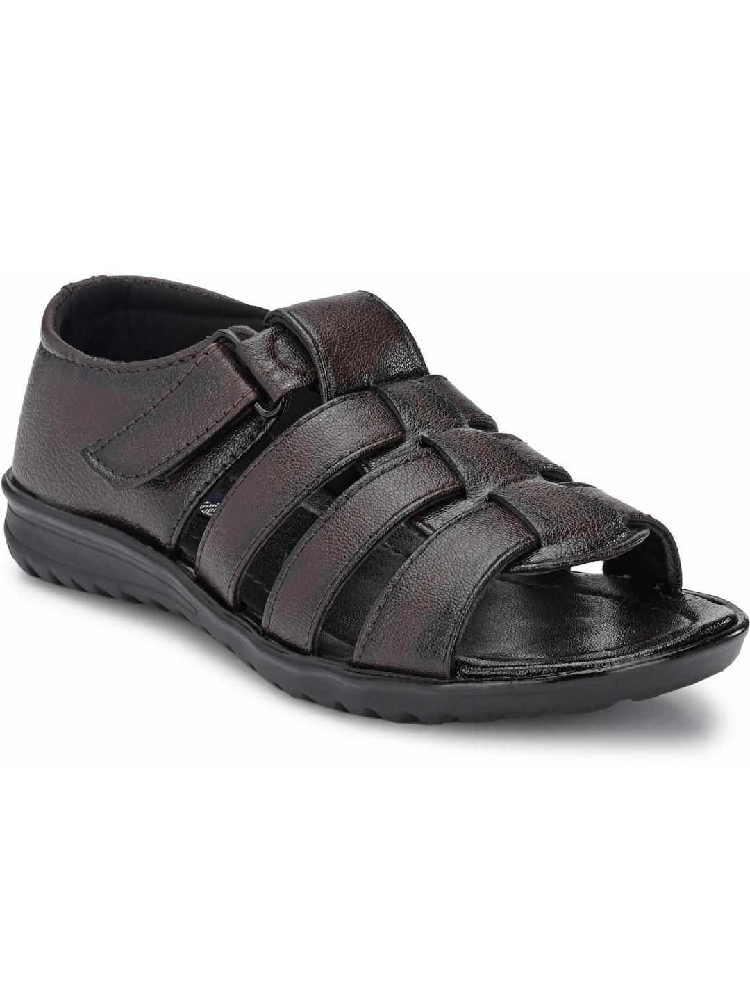 Browalk Men Brown Synthetic Leather Sandals