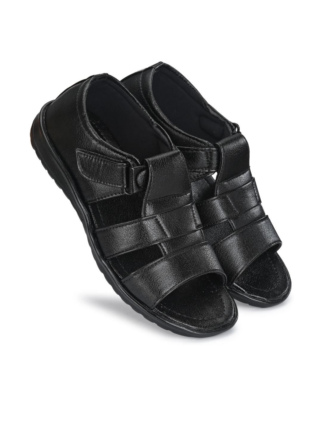 Browalk Men Black Synthetic Leather