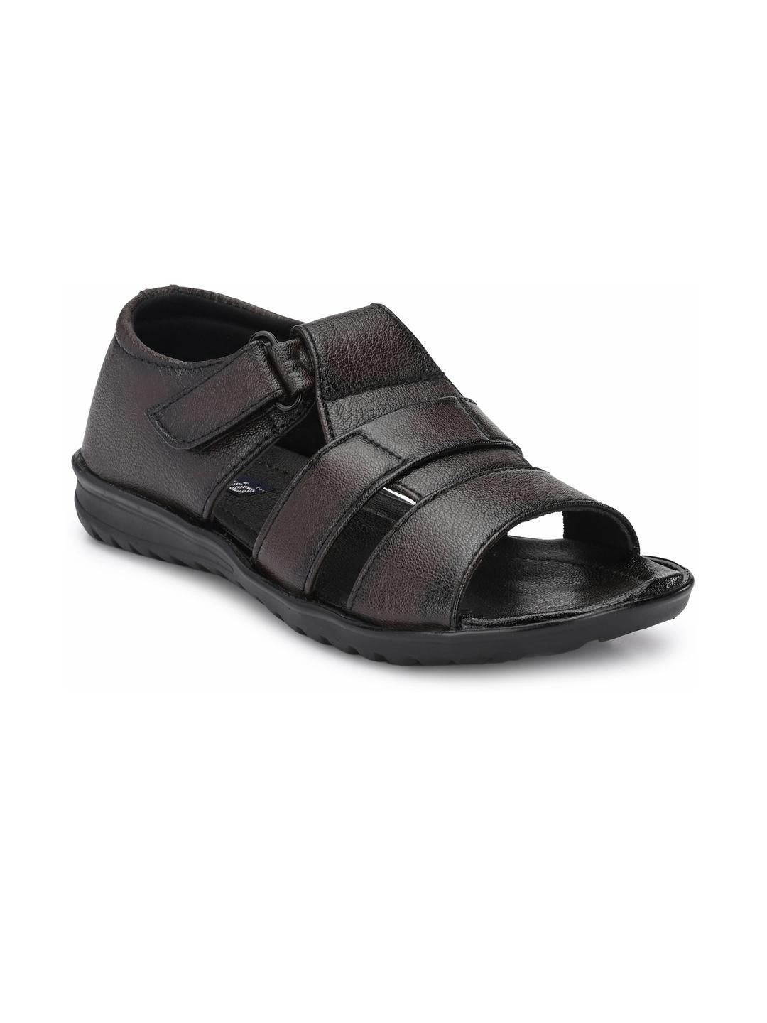 Browalk Men Brown Synthetic Leather Sandals