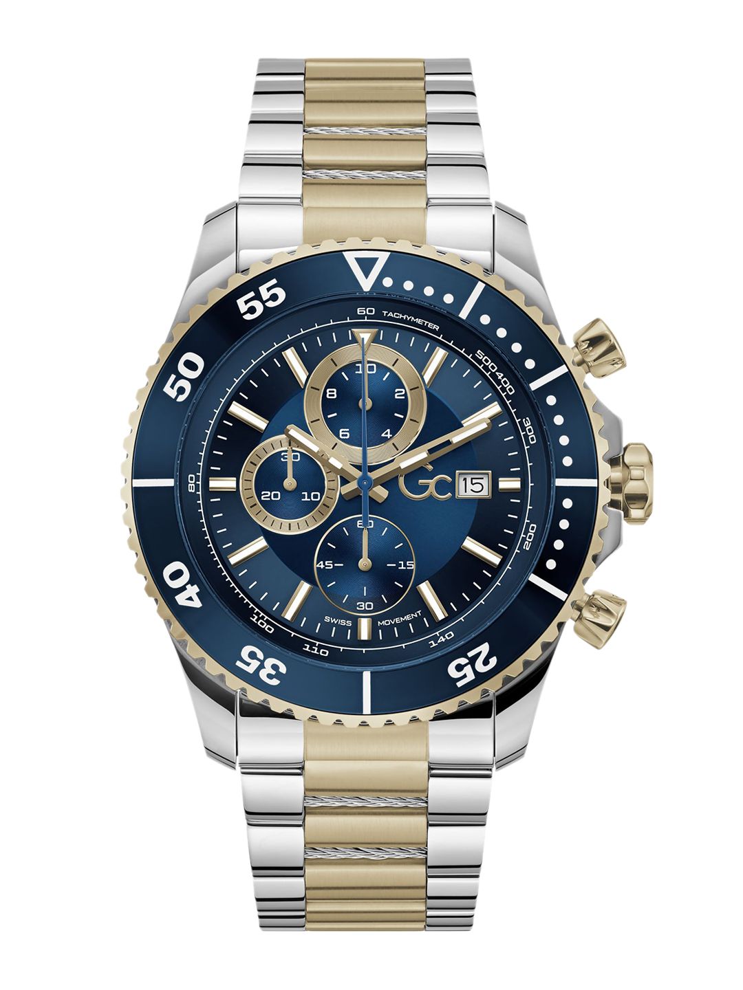 Buy Guess Collection Round 44mm Blue Dial Analog Men Watch