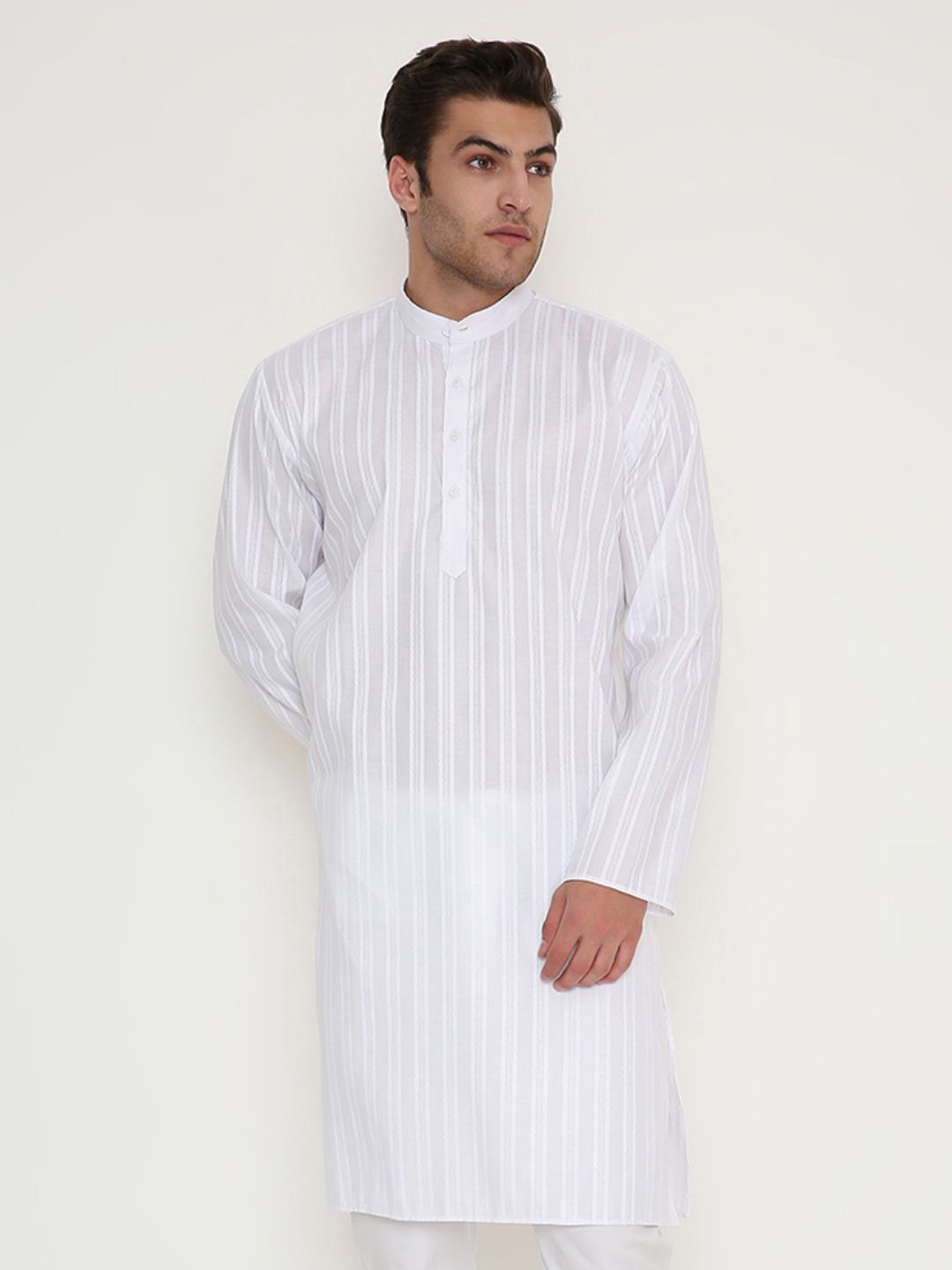 Maharaja Men Woven Design Festive Straight Kurta