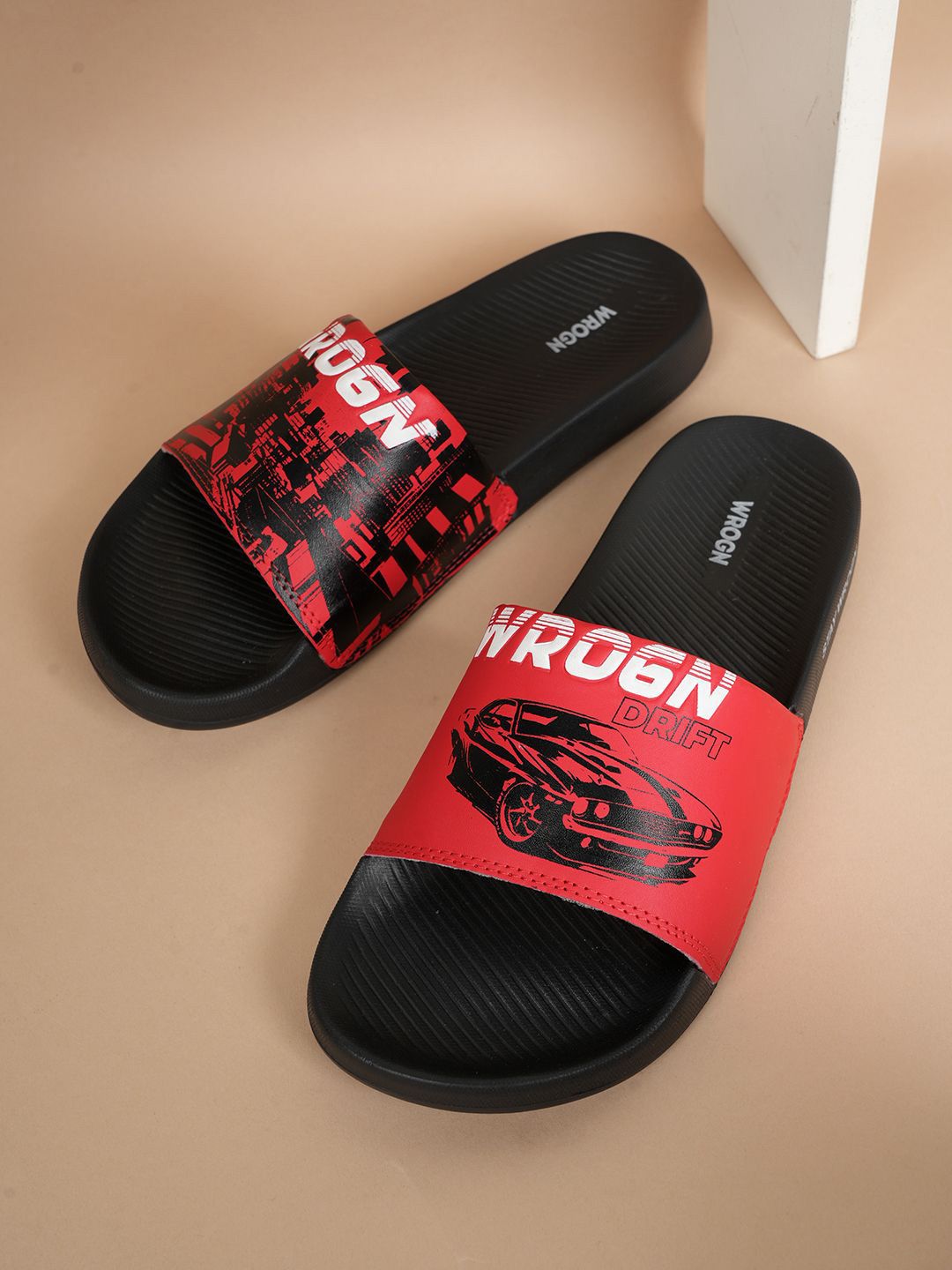 WROGN Men Printed Casual Sliders