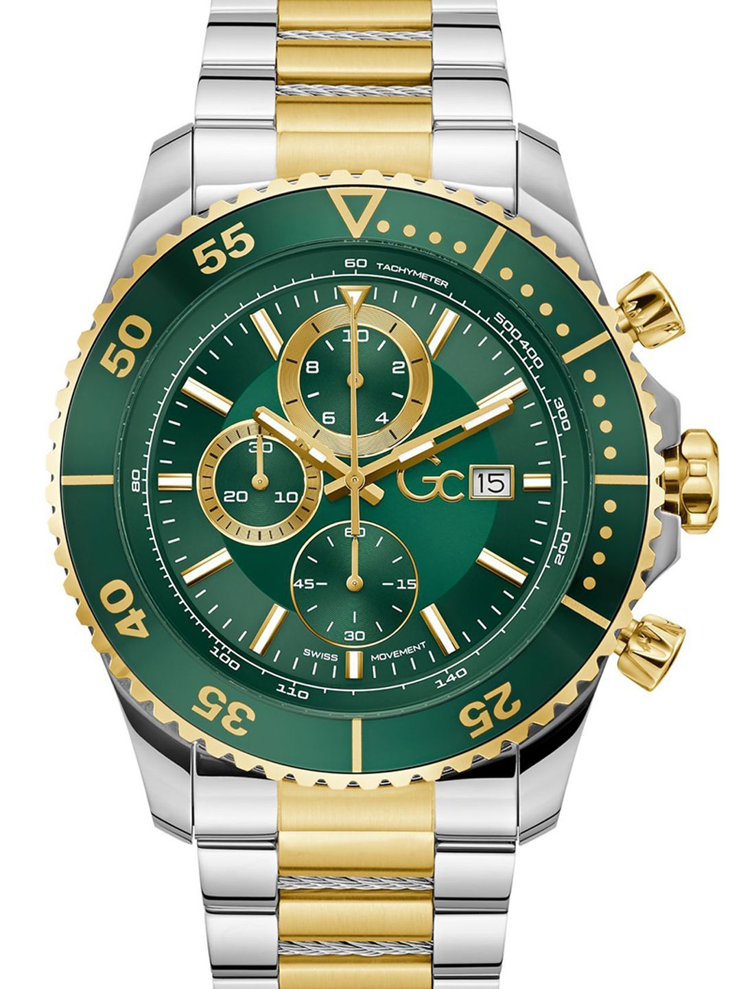 Buy Guess Collection Round 44mm Green Dial Analog Men Watch