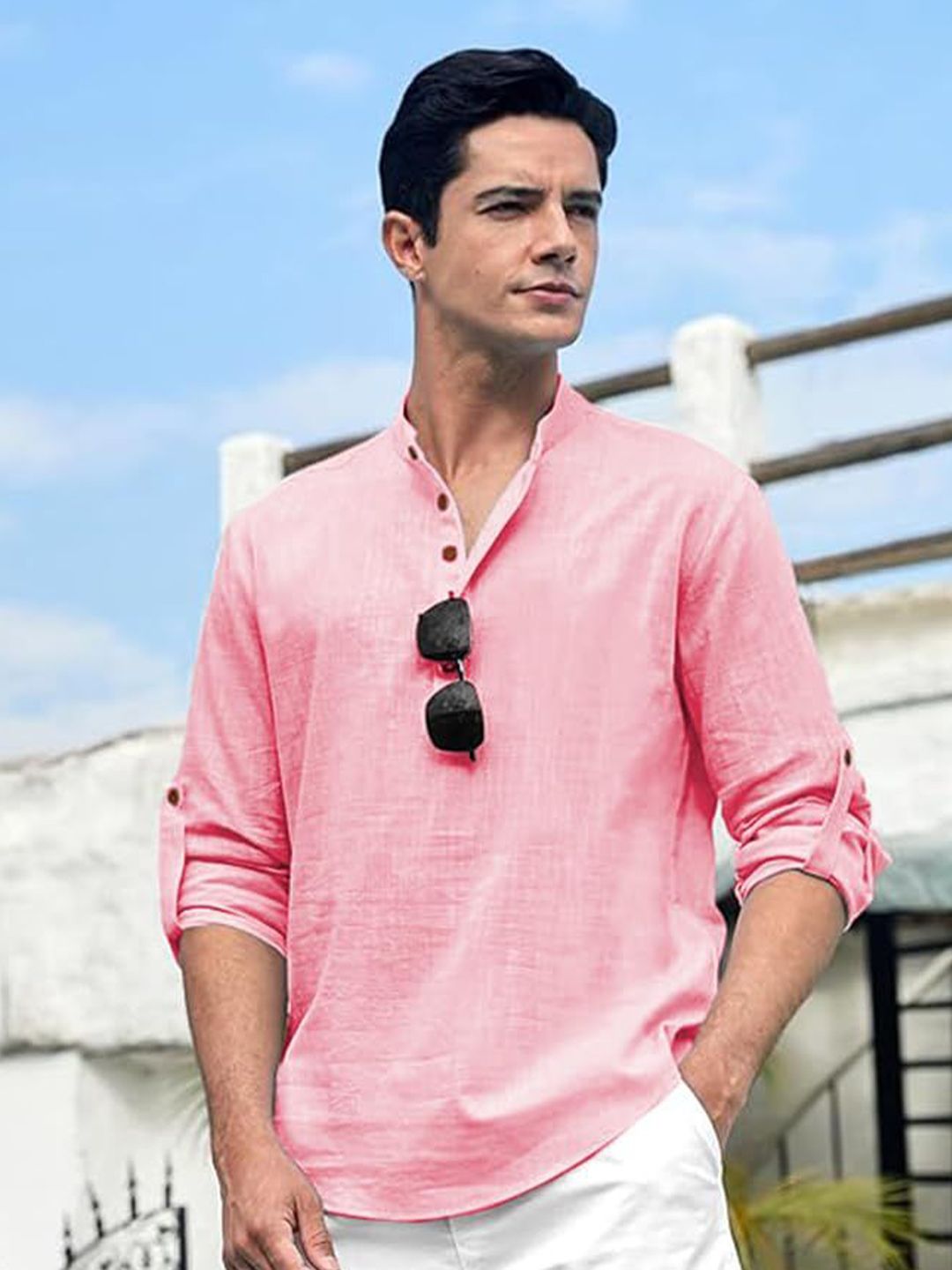 Yugnik Men Mandarin Collar Kurta