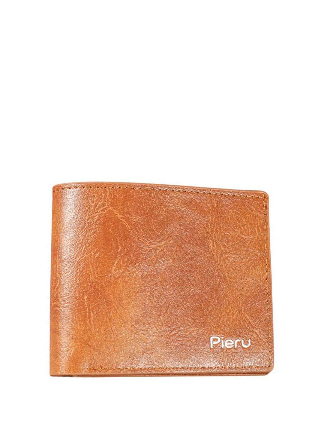 Pieru Men Textured Two Fold Wallet Wallet
